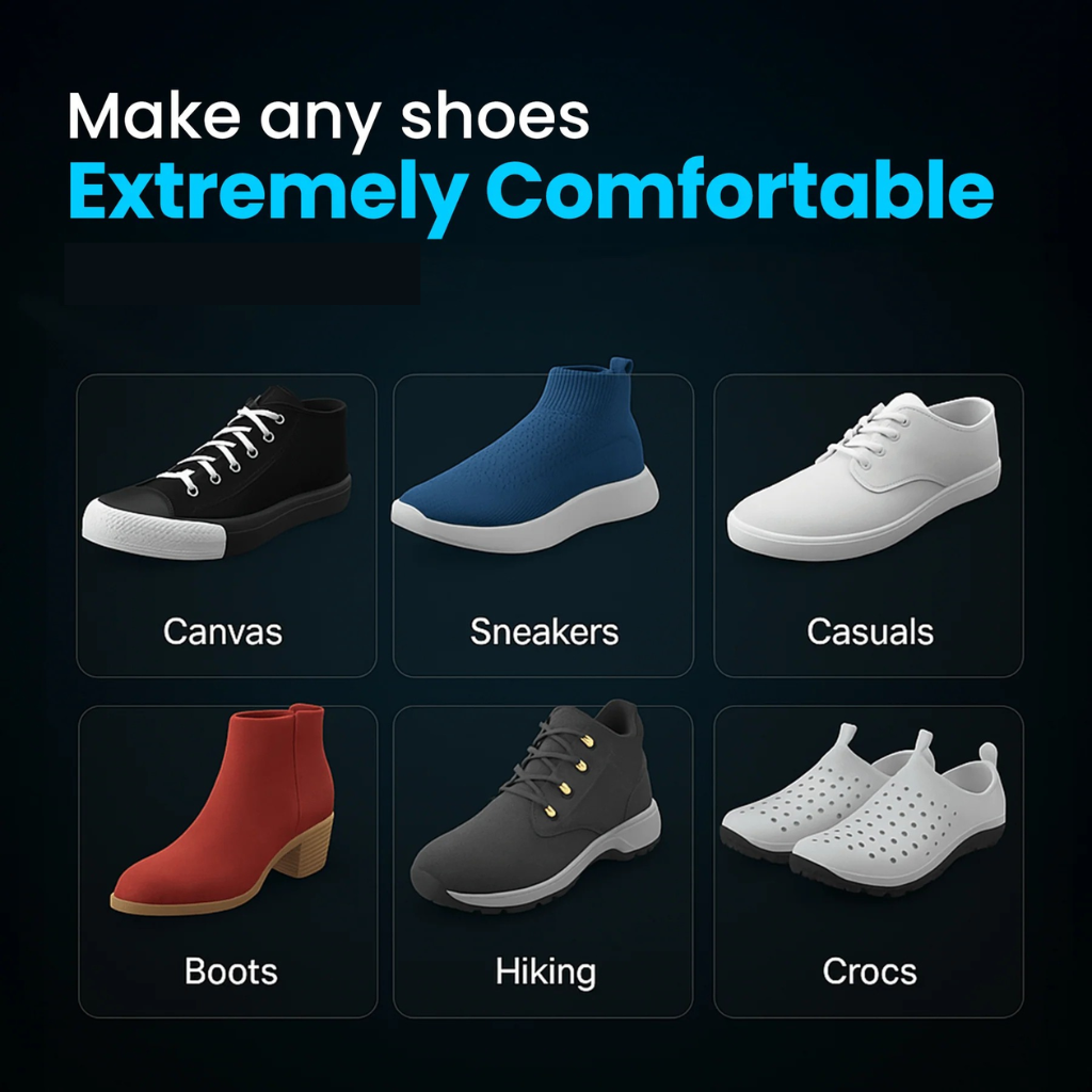 Memory-Sole Gel Sport Orthotic Insoles